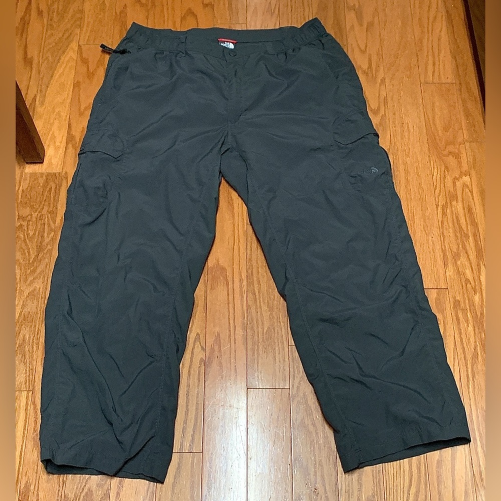Men’s XL The North Face Dark Grey Nylon Packable Lightweight Hiking Cargo Pants
